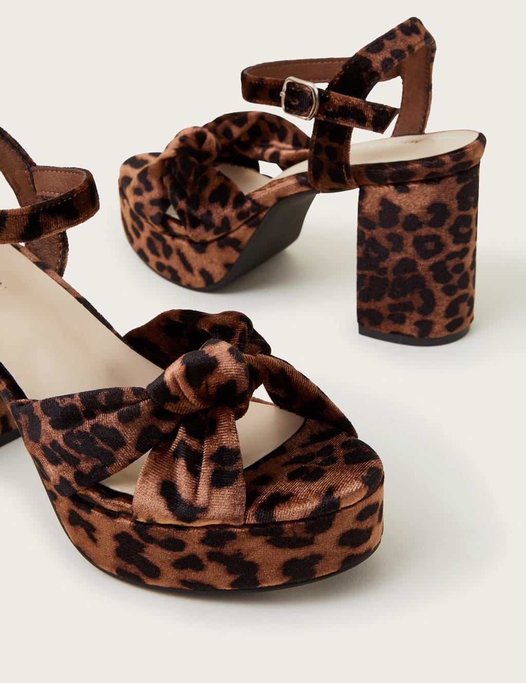Printed block heel sandals outlet
