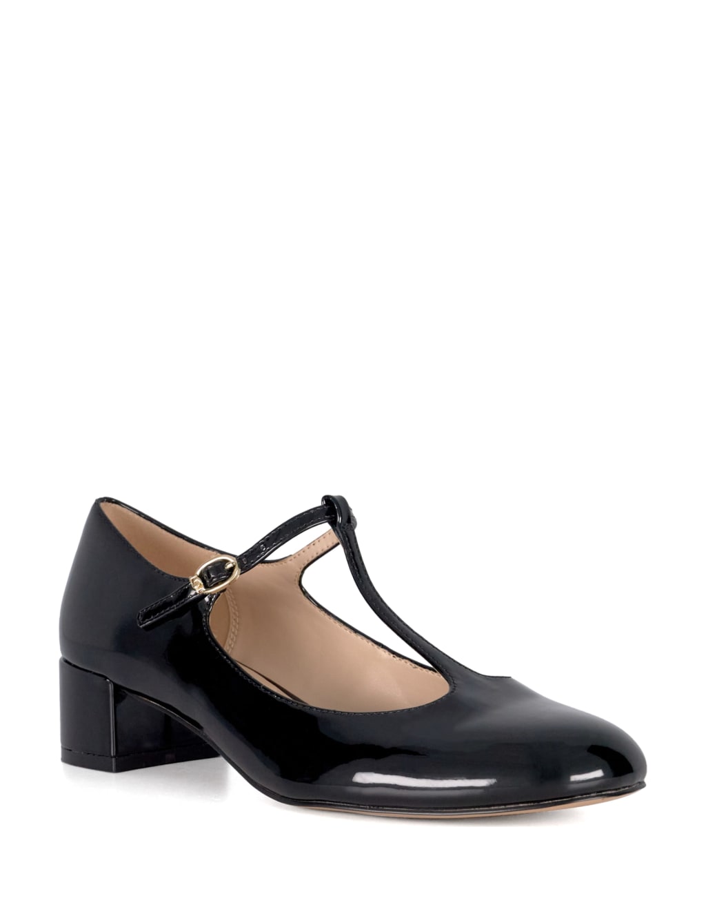 Patent Block Heel Mary Jane Shoes 3 of 5
