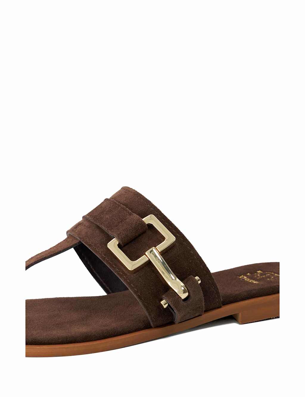 Suede Flat Toe Thong Sandals 5 of 5