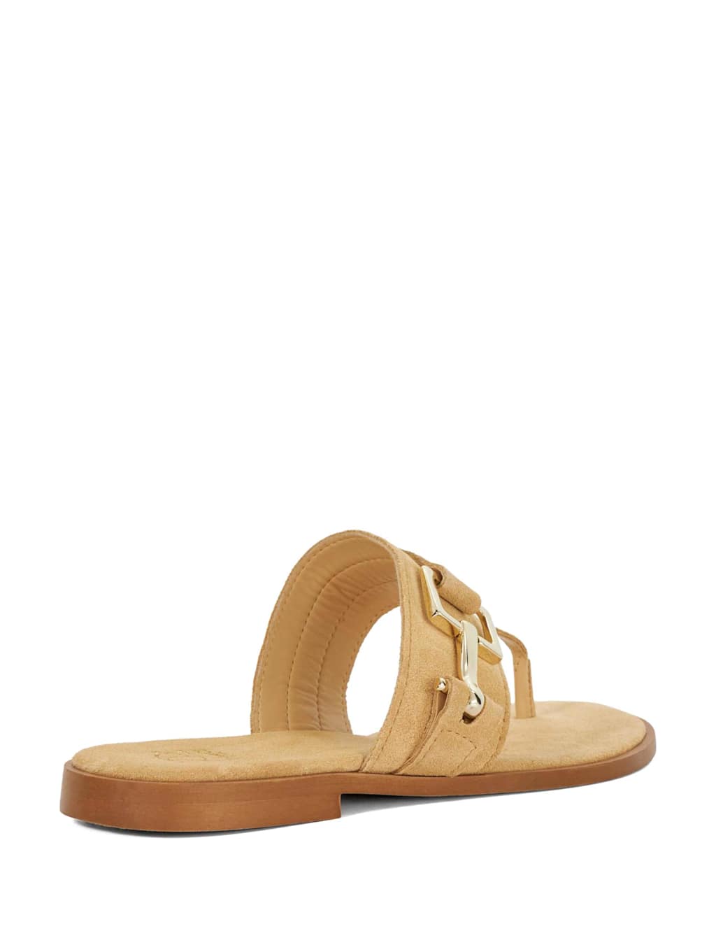 Suede Flat Toe Thong Sandals 4 of 5