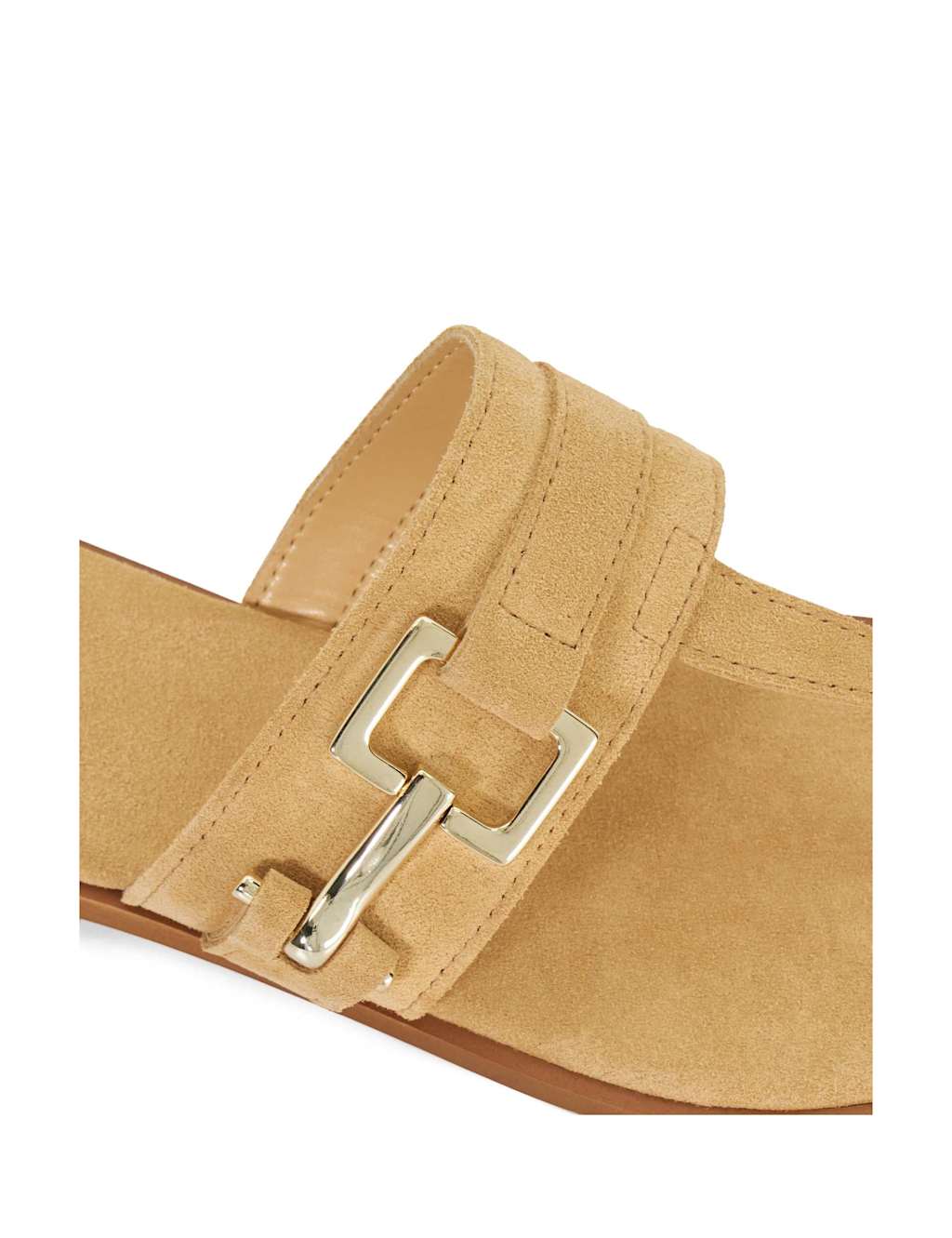 Suede Flat Toe Thong Sandals 5 of 5