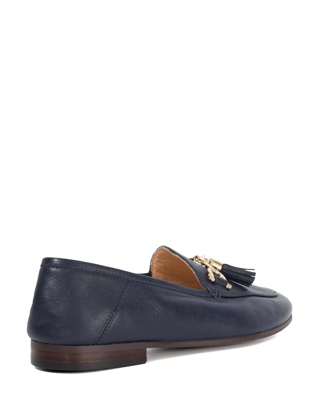Leather Tassel Slip On Flat Loafers 4 of 5