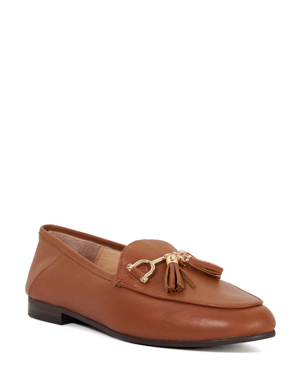 Leather Tassel Slip On Flat Loafers 4 of 5