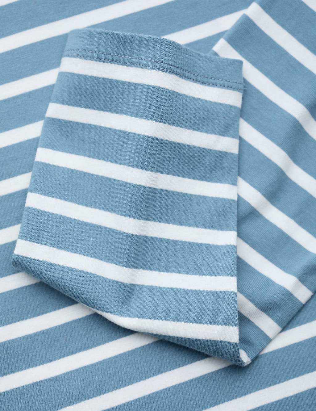 Pure Cotton Striped Slash Neck Top 4 of 4