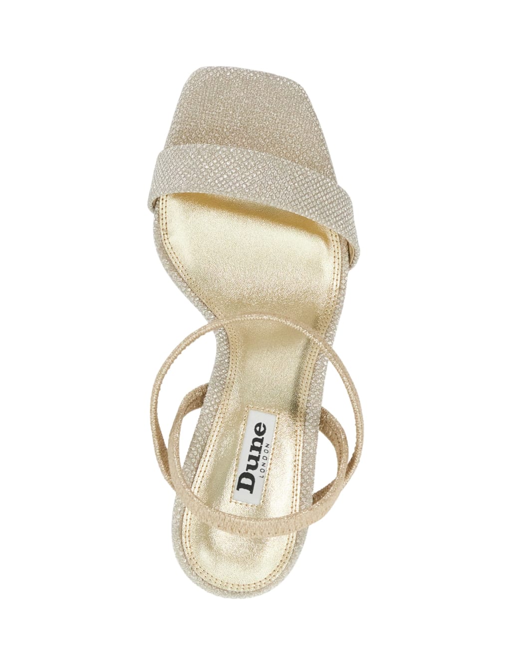 Glitter Stiletto Heel Square Toe Sandals 3 of 6