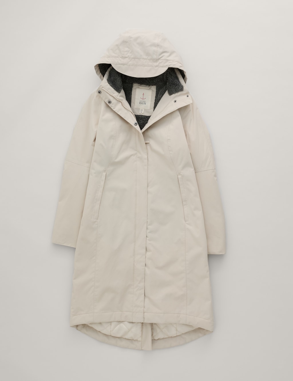 Waterproof Hooded Longline Raincoat Seasalt Cornwall M S