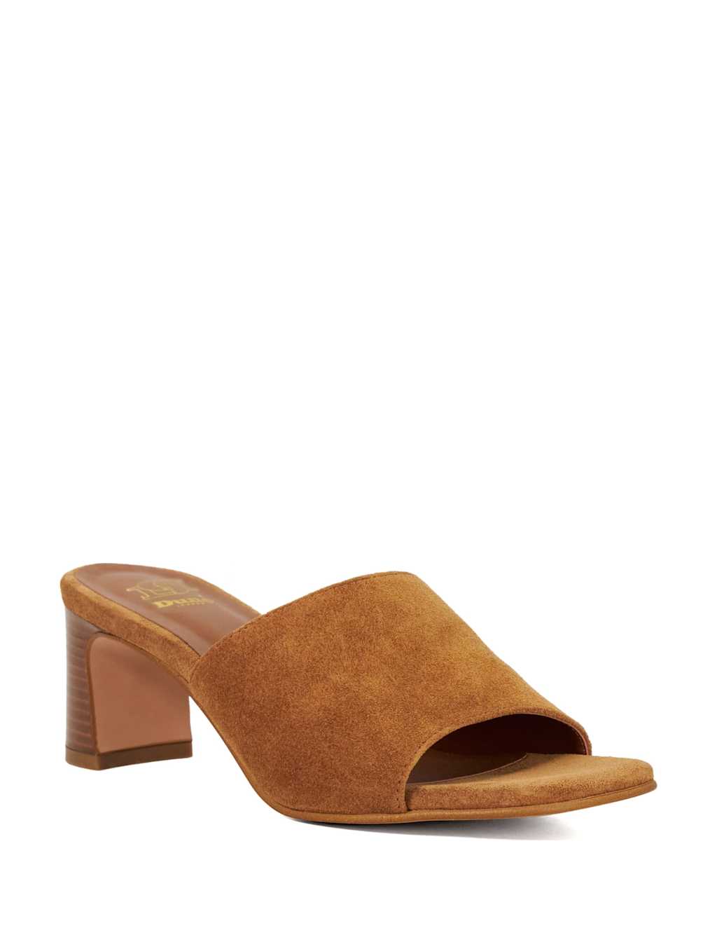 Suede Block Heel Mules 3 of 5