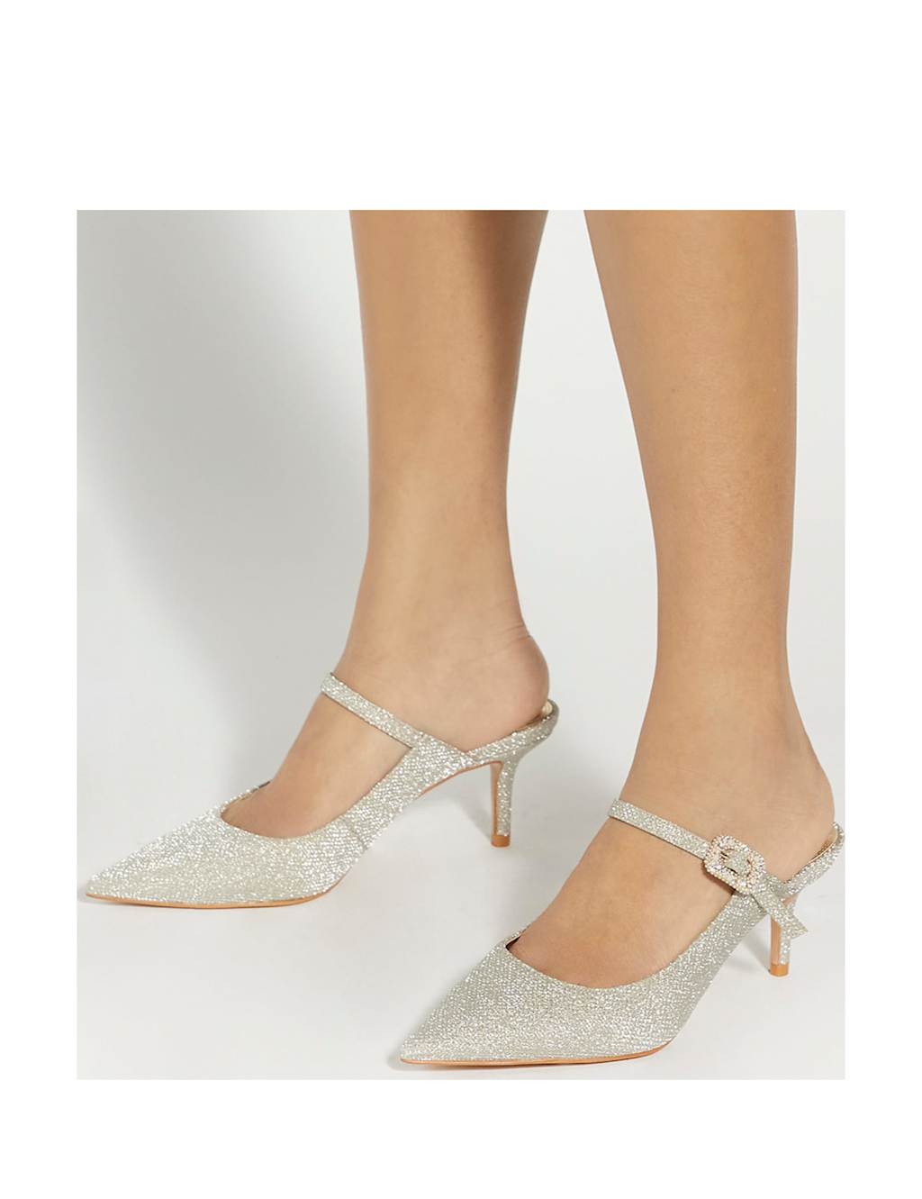 Embellished Stiletto Heel Court Shoes 2 of 6