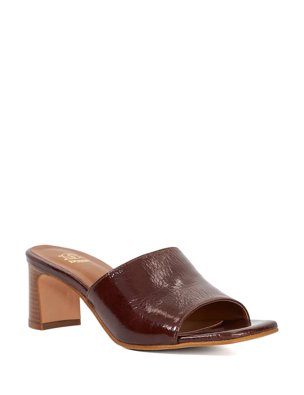 Leather Block Heel Mules 3 of 6