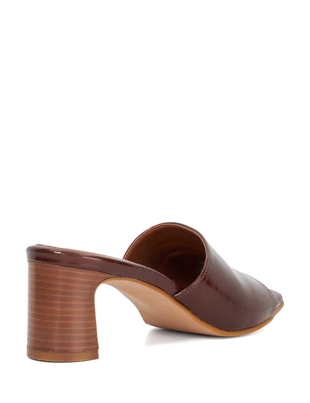 Leather Block Heel Mules 4 of 6
