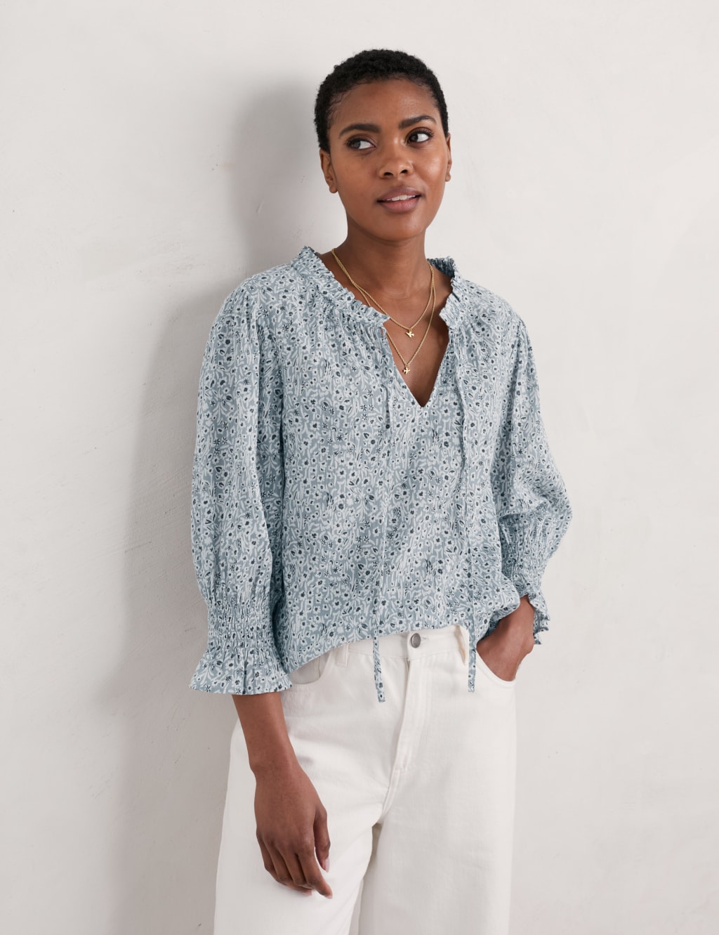 Women's tie neck blouse uk outlet