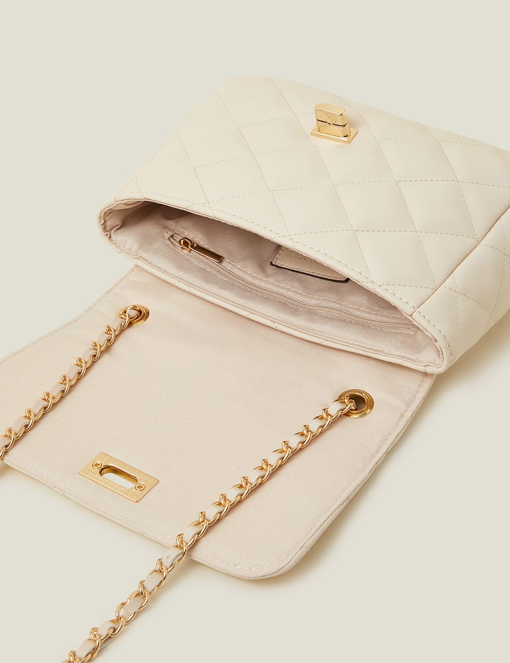 Quilted chain cross body bag on sale