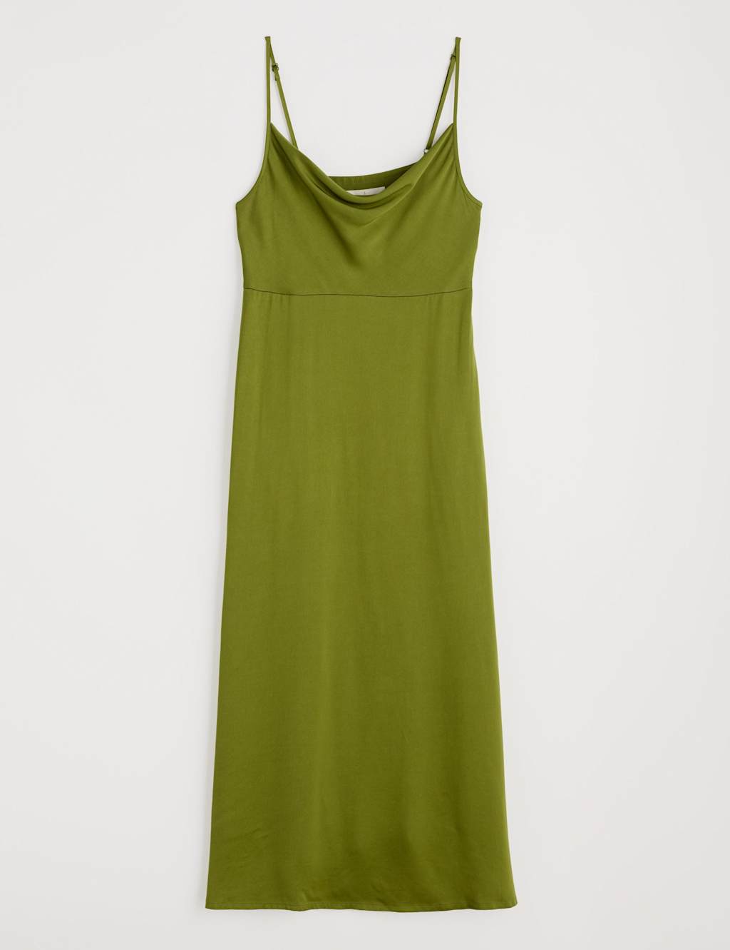 Cowl Neck Strappy Midi Slip Dress 2 of 5