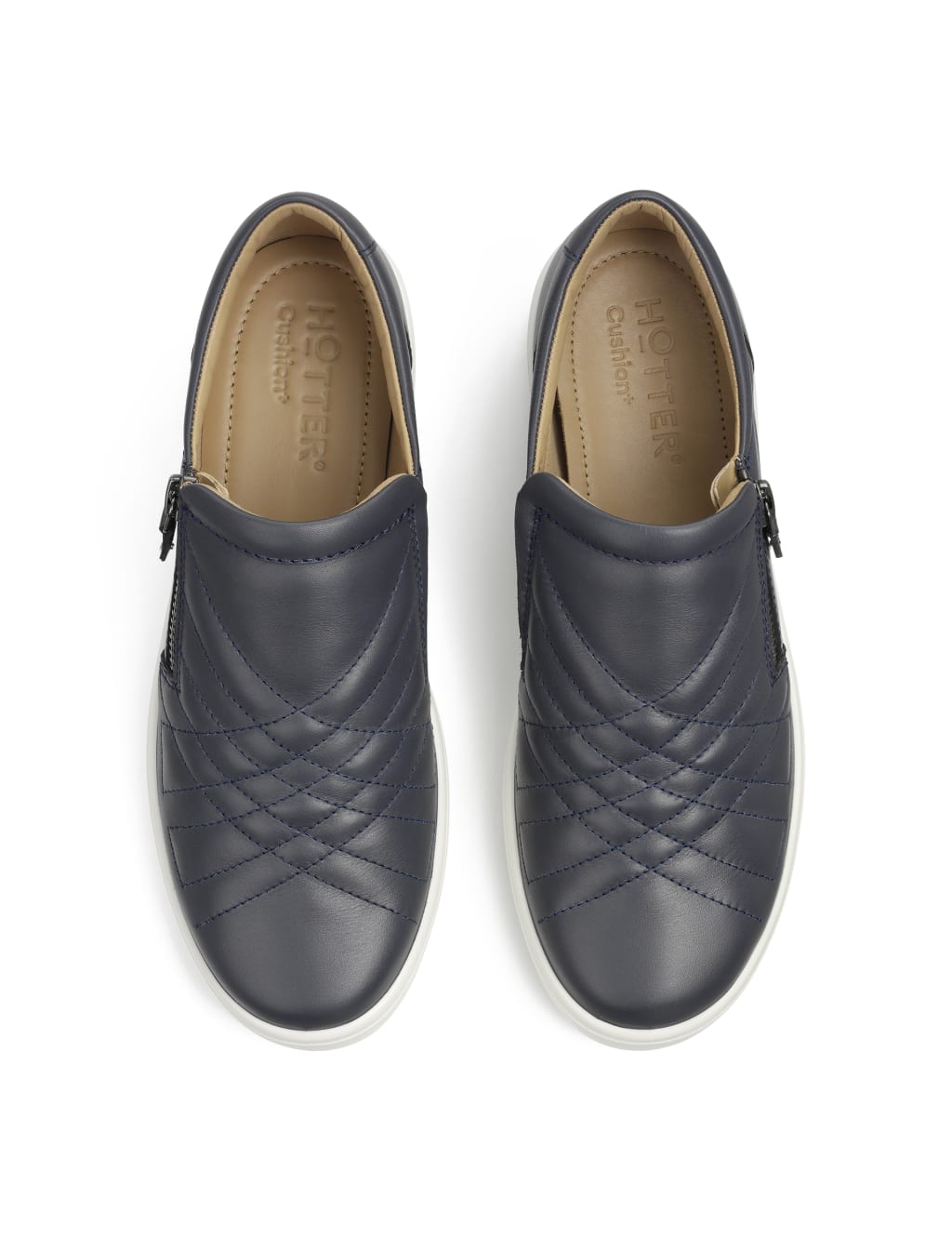 Poppy Leather Quilted Flat Boat Shoes 3 of 4