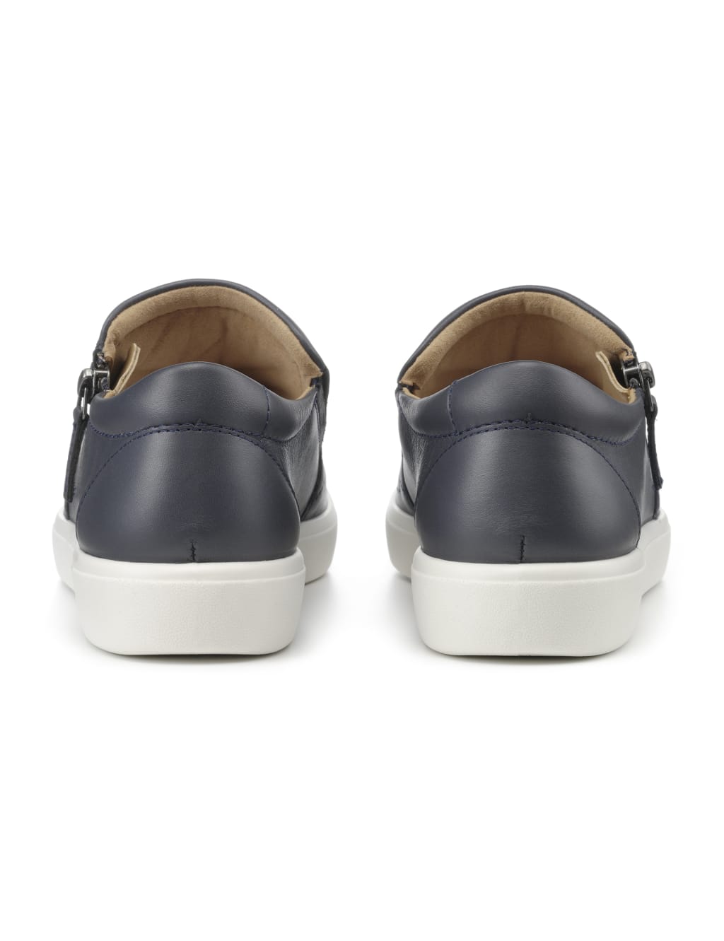Quilted leather slip on shoes hotsell