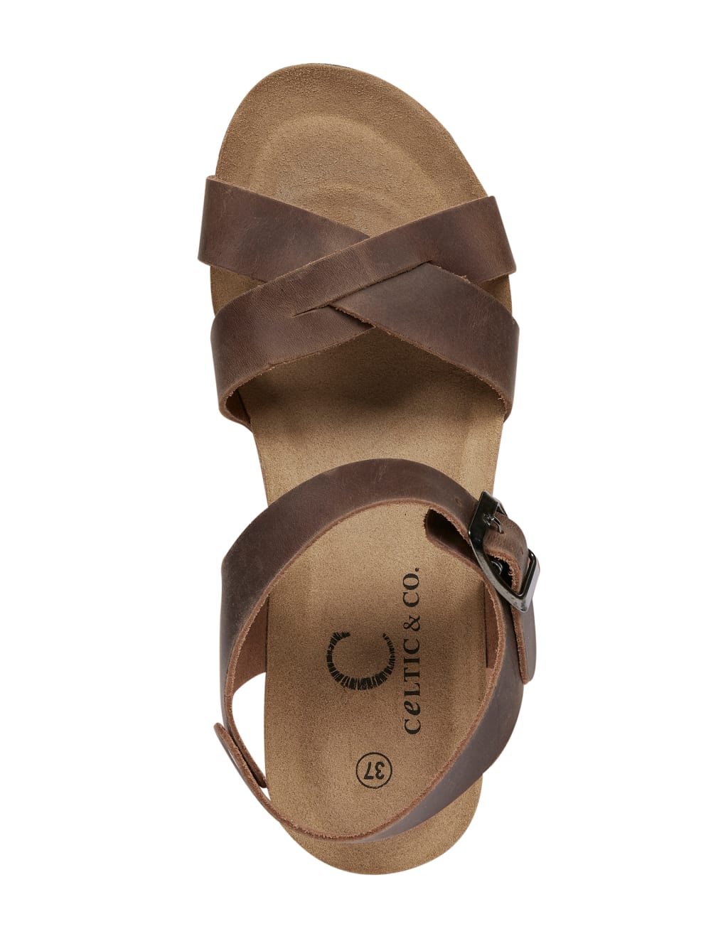 Leather Crossover Ankle Strap Wedge Sandals 5 of 6