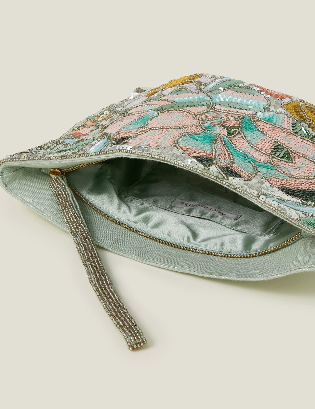 Floral Sequin Clutch Bag 4 of 4