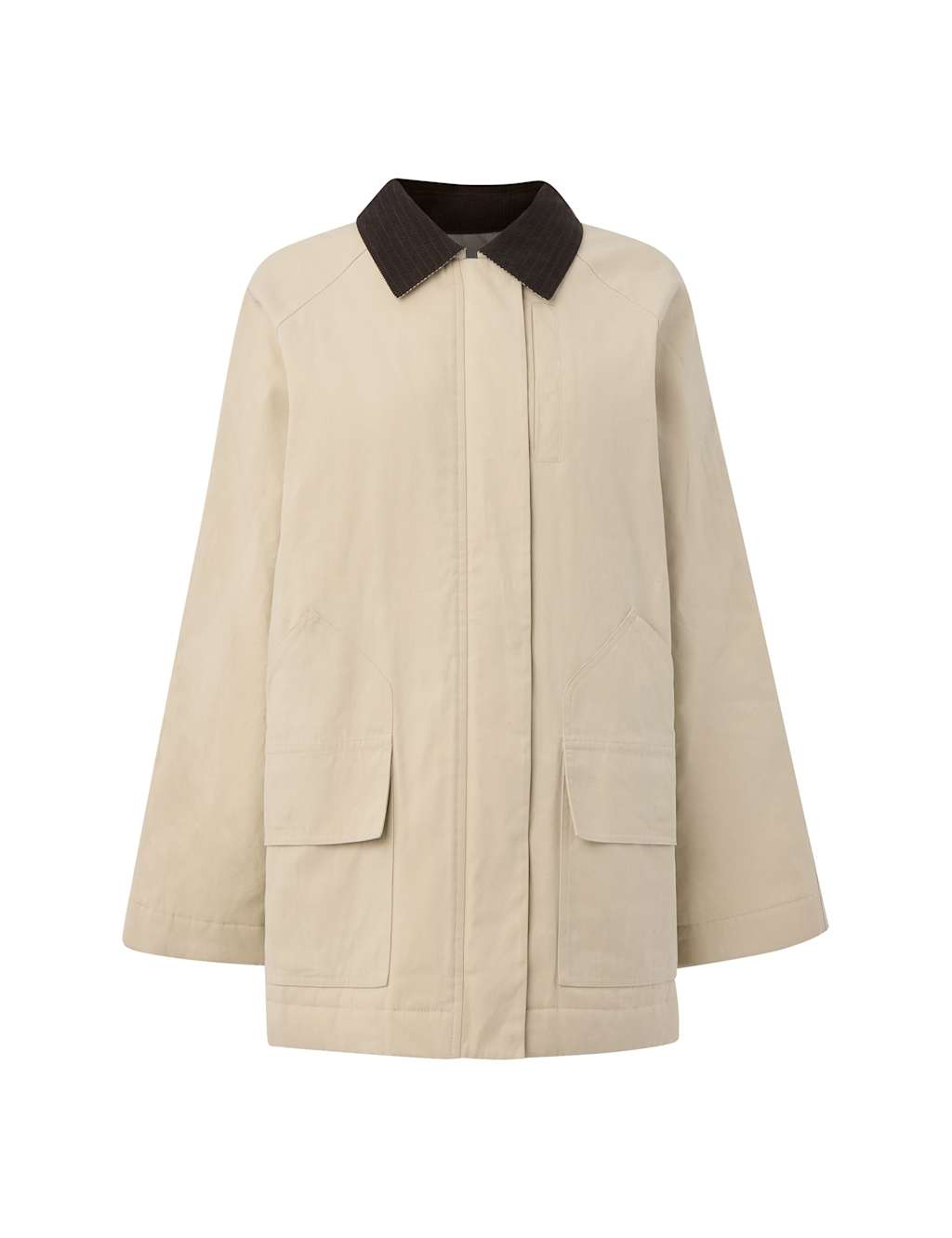 Waxed Pure Cotton Relaxed Utility Jacket 2 of 4