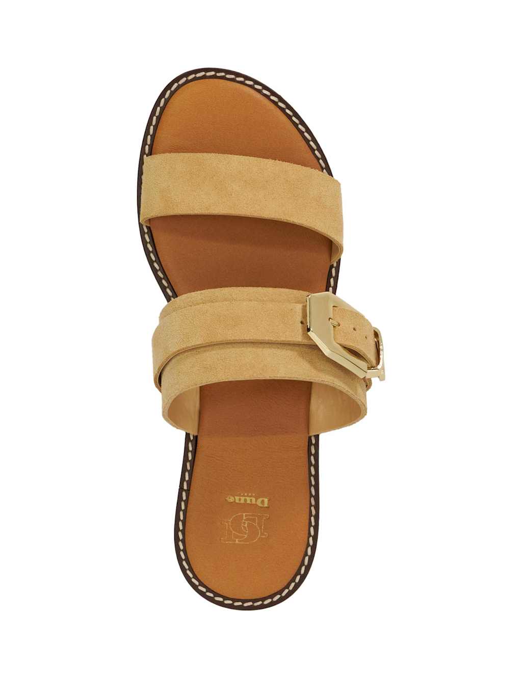 Leather Western Buckle Flat Sandals 2 of 5