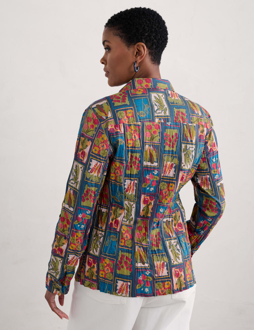 Blazer with collared shirt discount