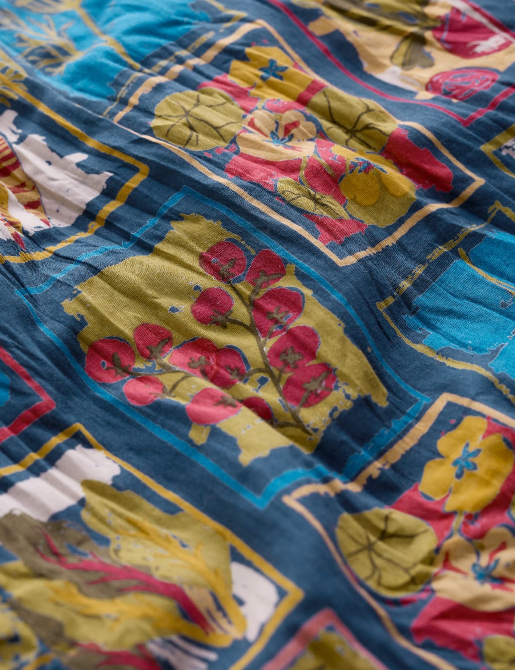 Pure Cotton Printed Crinkle Collared Shirt 7 of 7