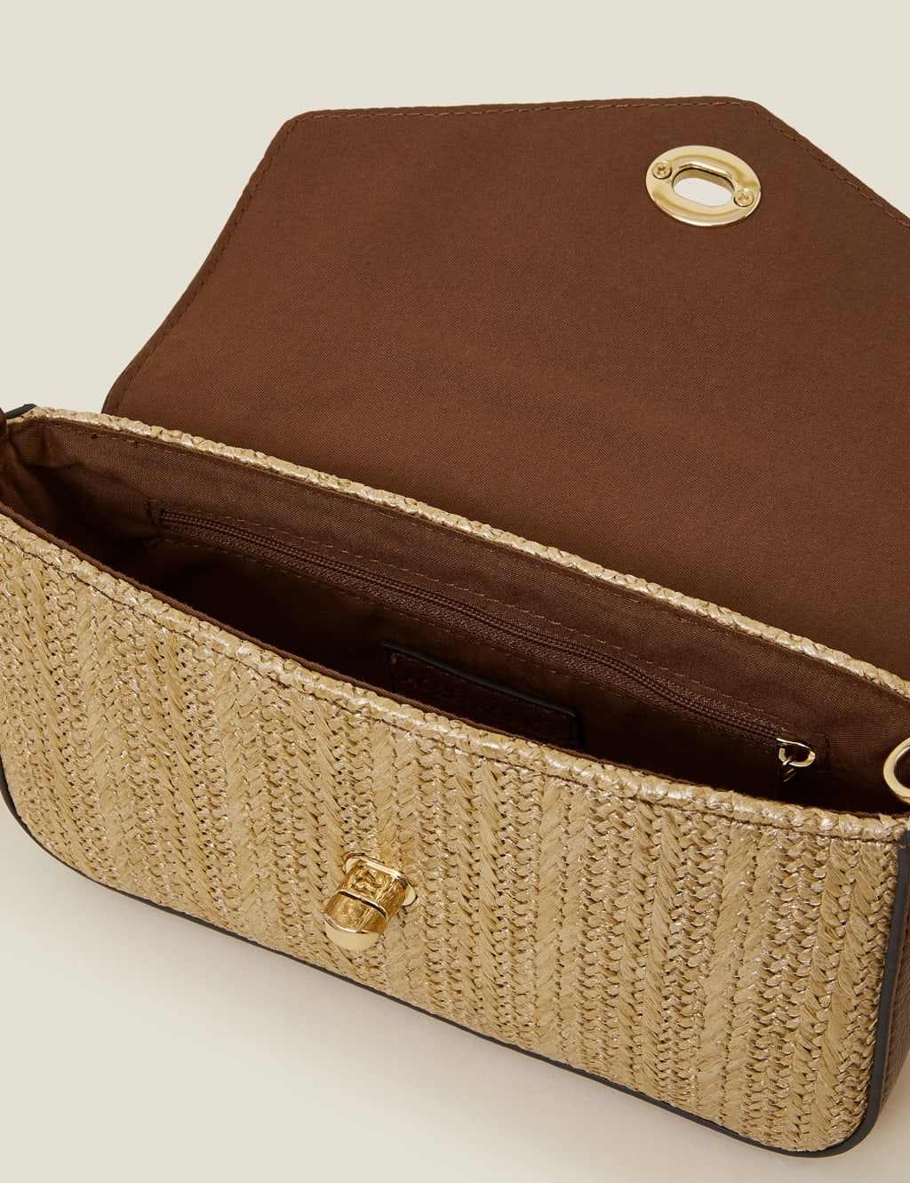Metallic Raffia Cross Body Bag 4 of 4