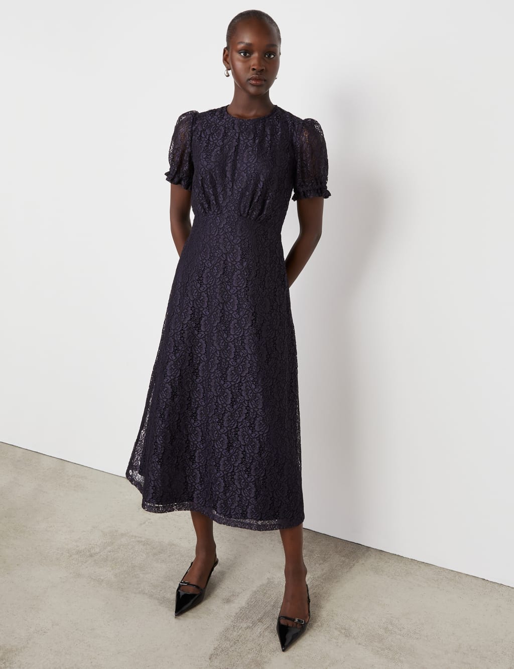 Lace Midi Tea Dress 3 of 4