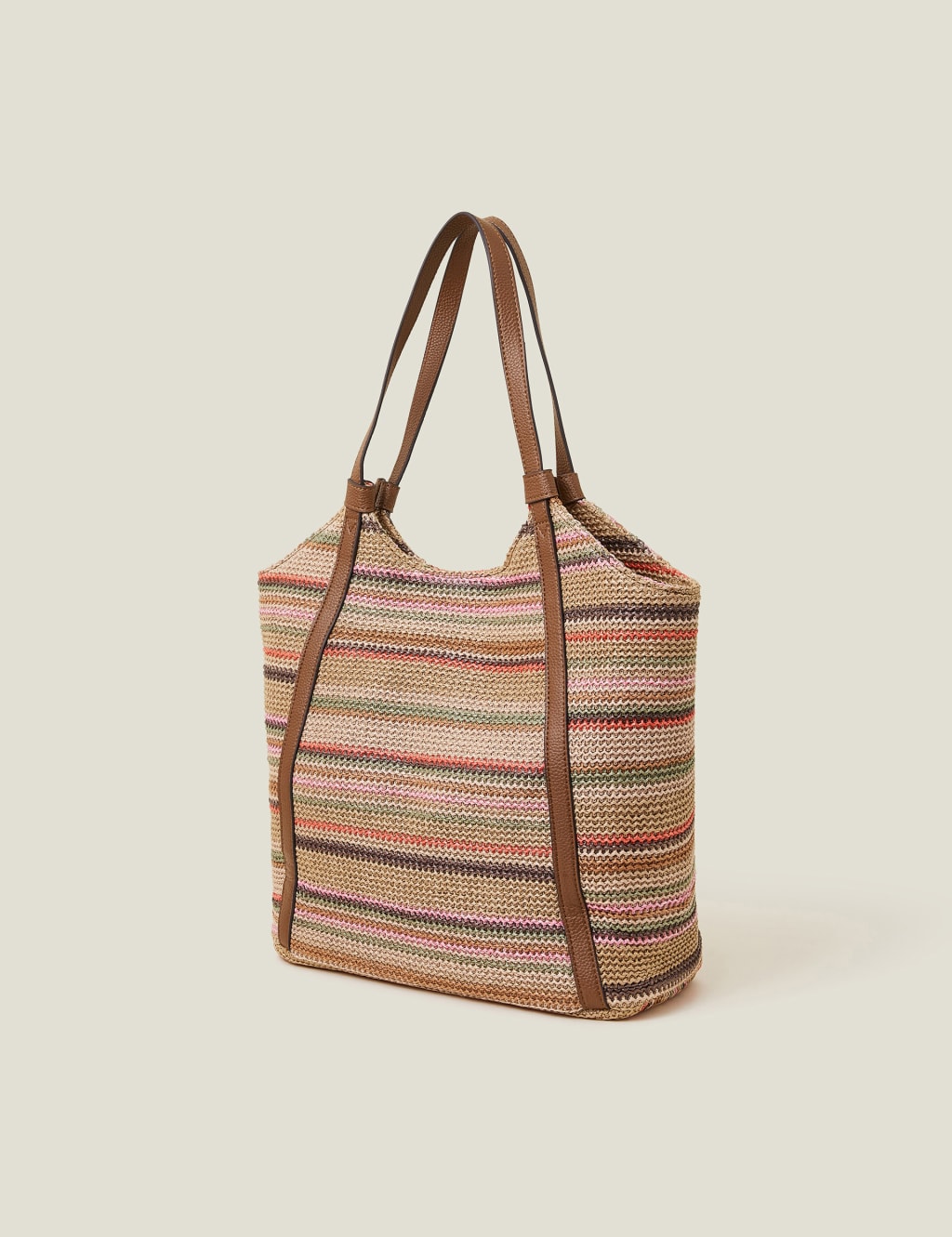 Striped Woven Shoulder Bag 2 of 3
