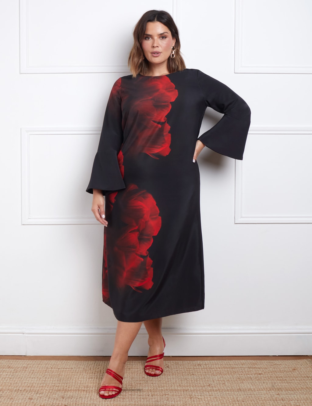 Floral Midaxi Swing Dress 2 of 8