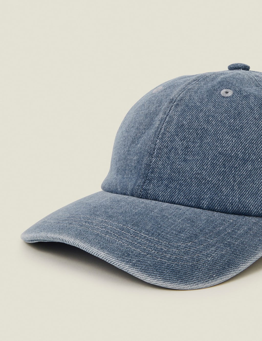 Pure Cotton Denim Baseball Cap 2 of 3