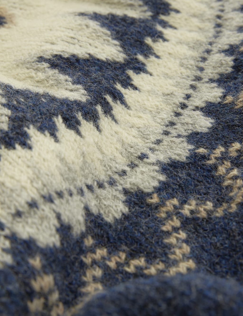Pure Wool Fair Isle Funnel Neck Jumper 6 of 7