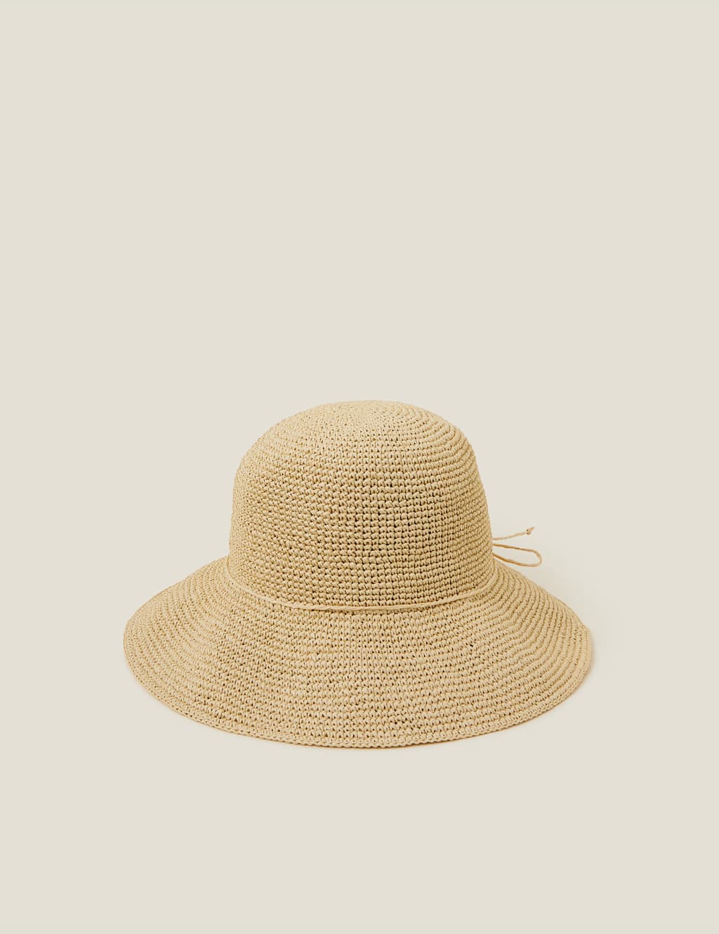 Straw Wide Brim Bucket Hat 3 of 3