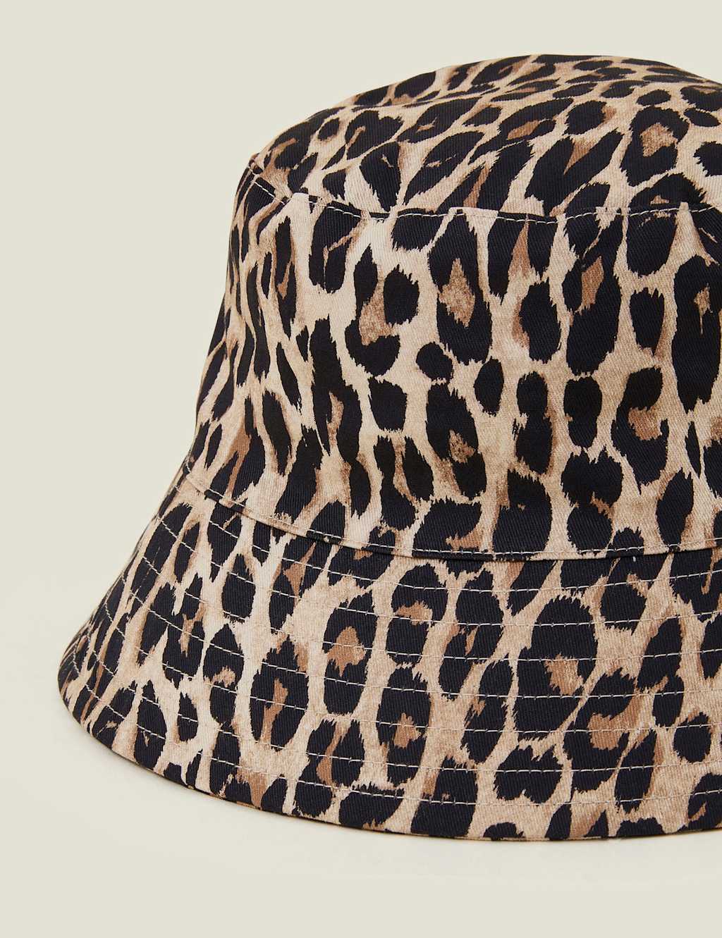 Pure Cotton Animal Print Bucket Hat 2 of 2