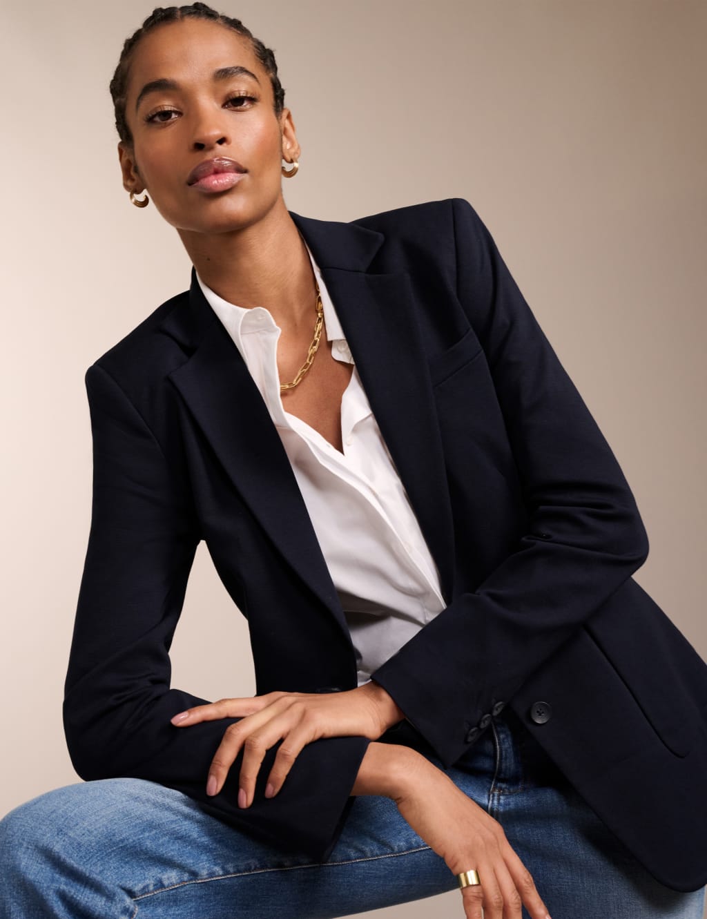 Single Breasted Longline Blazer BAUKJEN M S