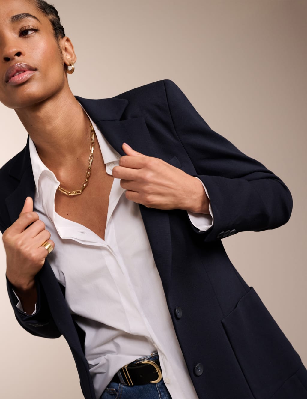 Single Breasted Longline Blazer 2 of 3