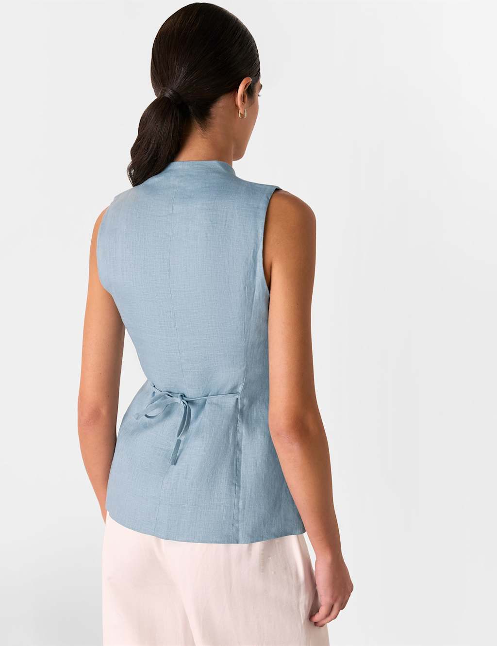 Pure Linen Waistcoat 3 of 4