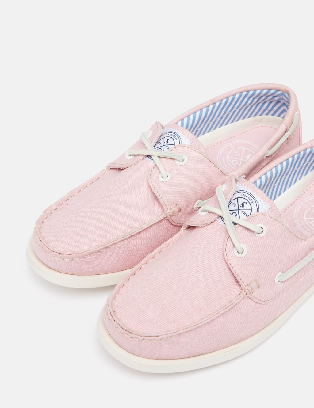 Canvas Lace Up Flat Boat Shoes 4 of 11