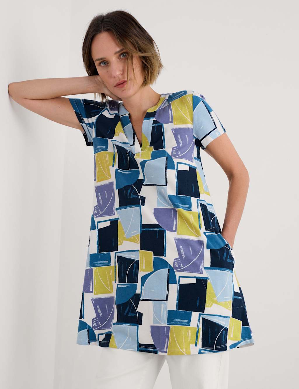 Cotton Rich Geometric Tunic 4 of 4