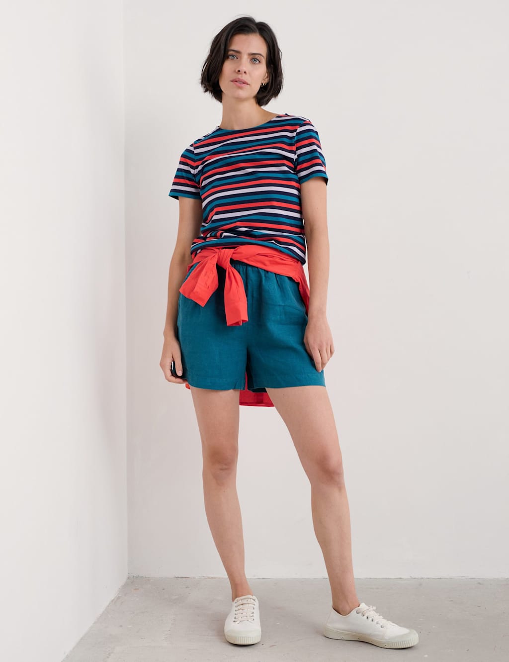 Pure Cotton Striped Slim Fit T-Shirt 3 of 5