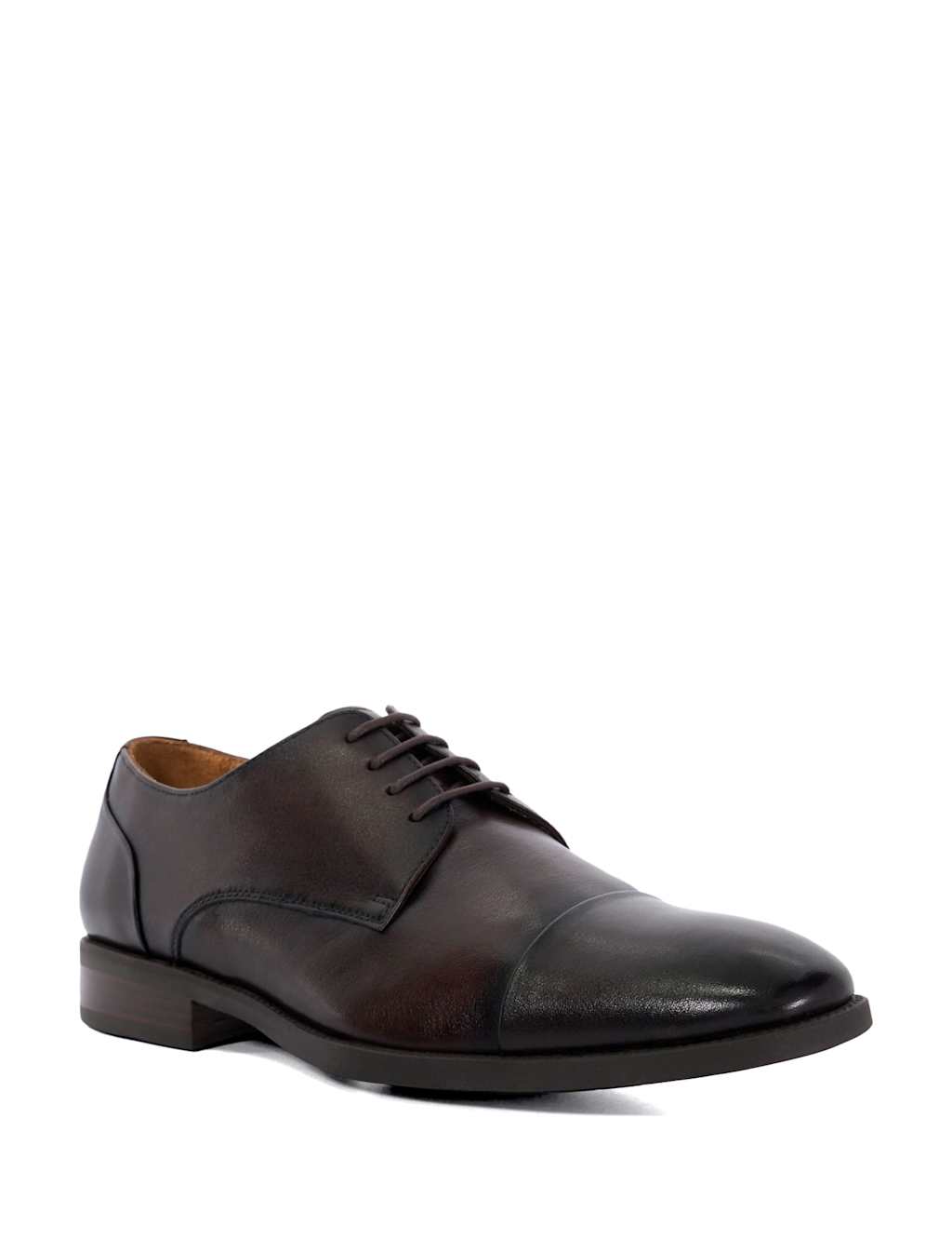 Wide Fit Leather Derby Shoes 3 of 6