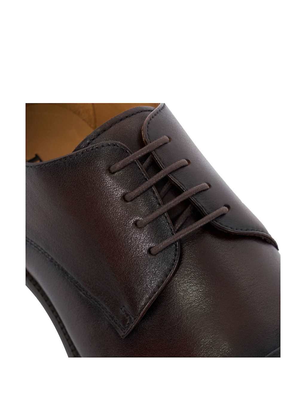 Wide Fit Leather Derby Shoes 6 of 6