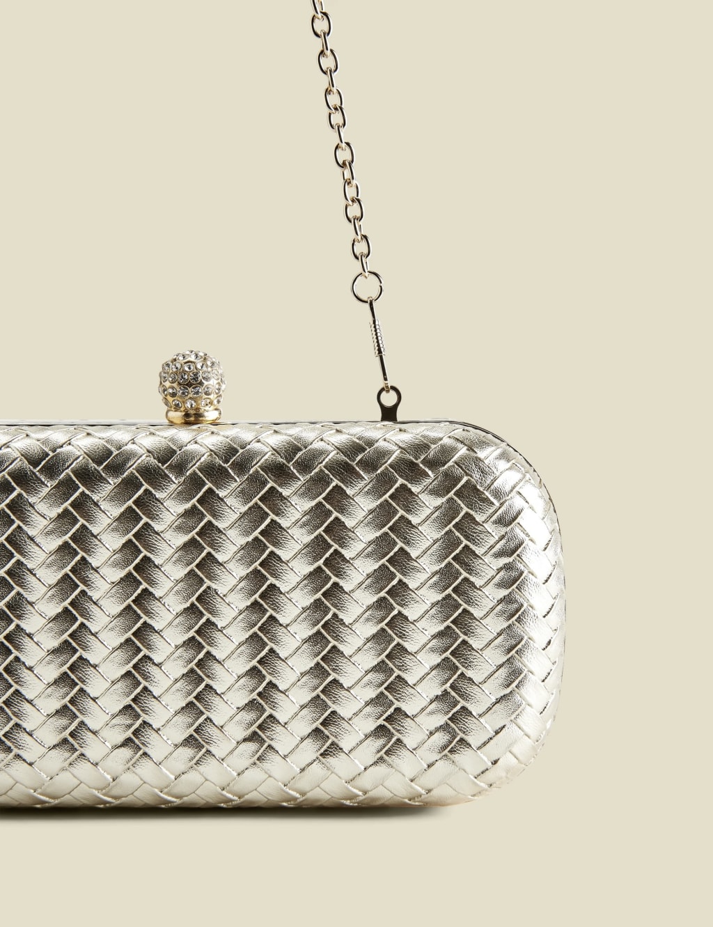 Metallic Woven Clutch Bag SOSANDAR M S