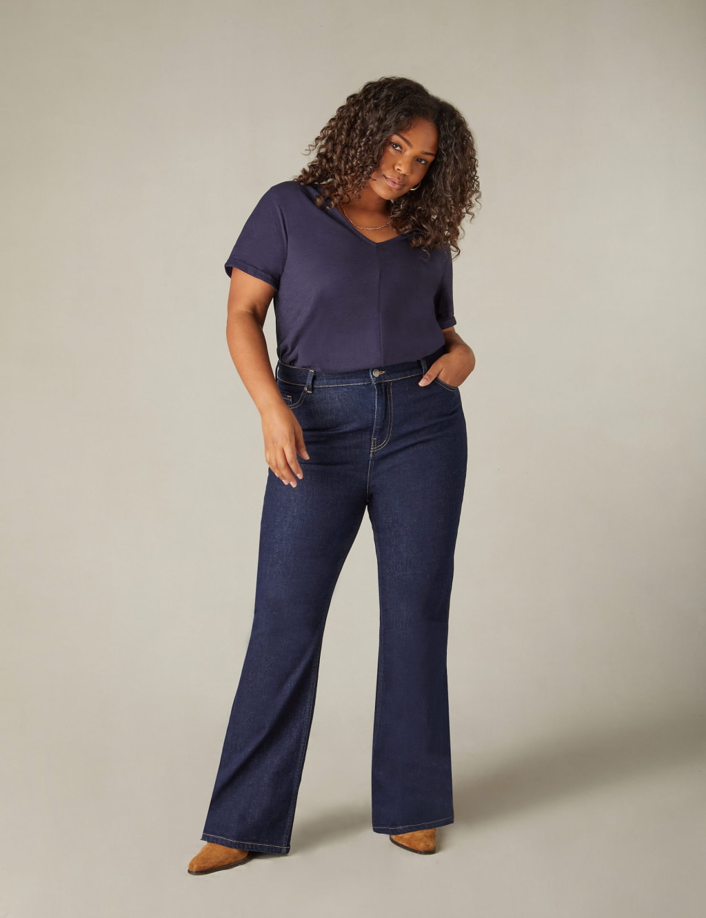 Mid Rise Bootcut Jeans Live Unlimited London M S