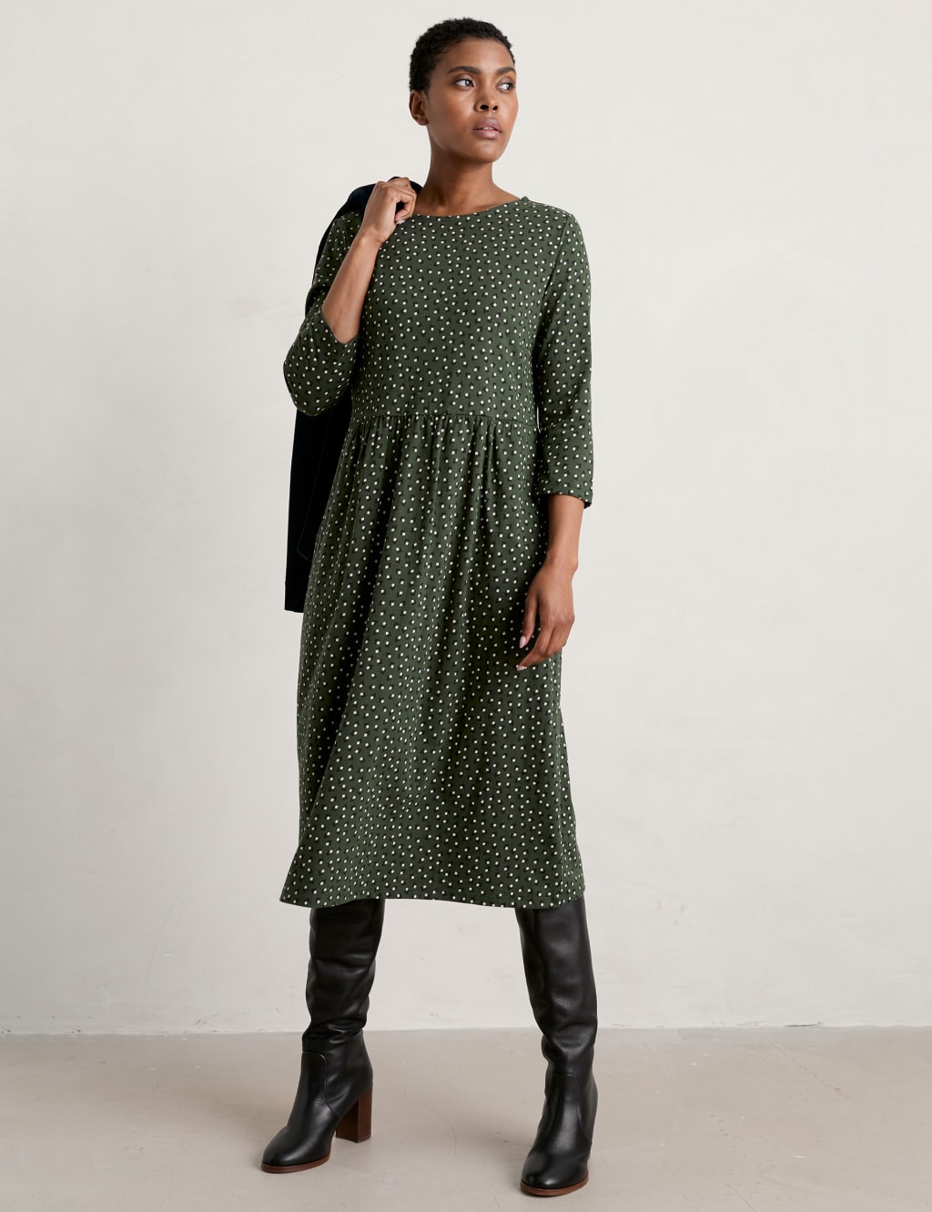 Casual cotton midi dress new arrivals