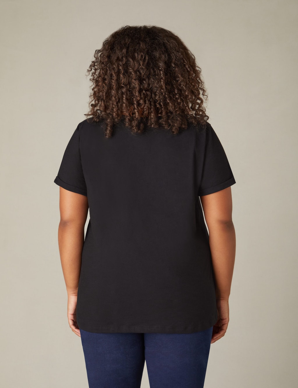 Pure Cotton V-Neck T-Shirt 4 of 4