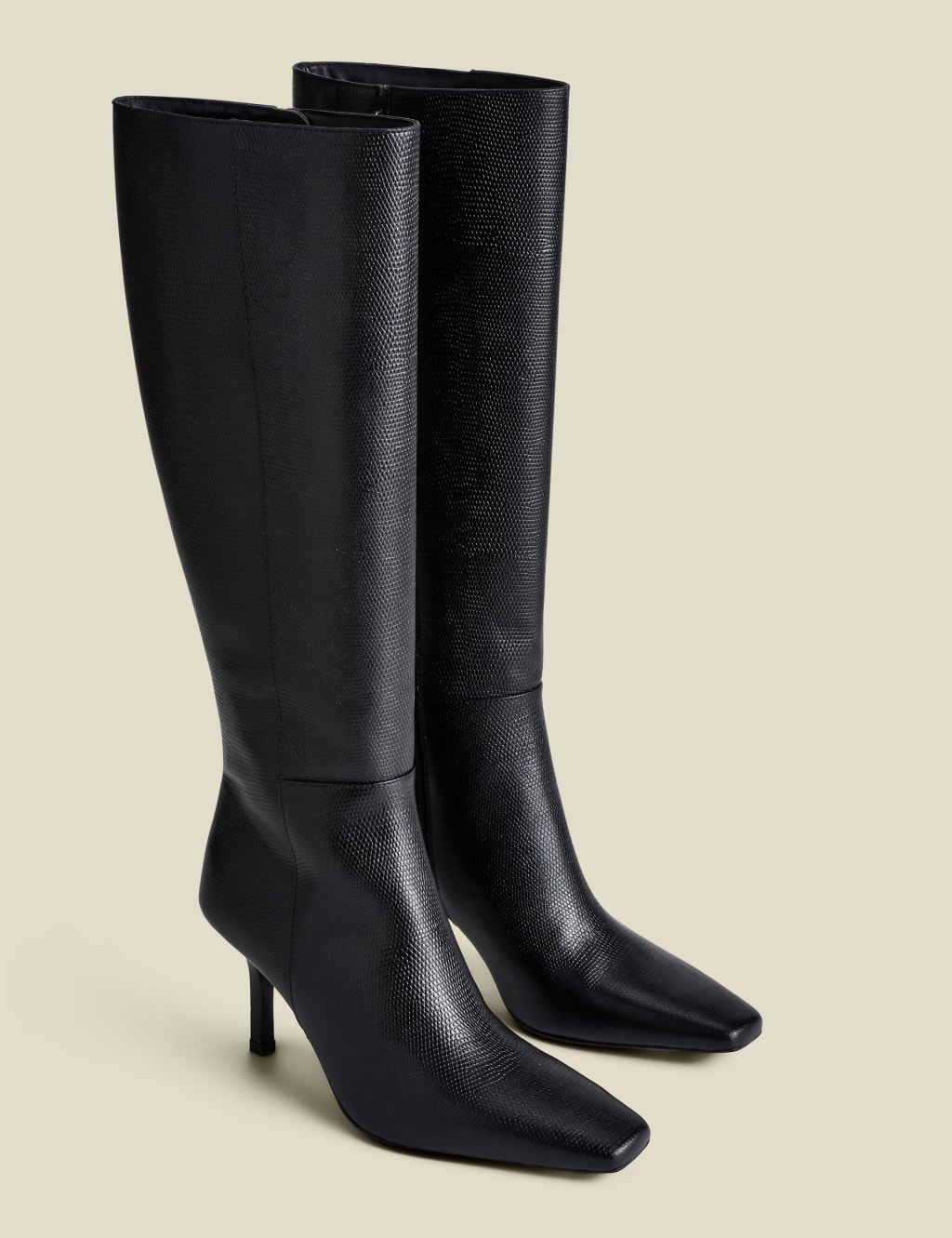 Knee high boots square toe store