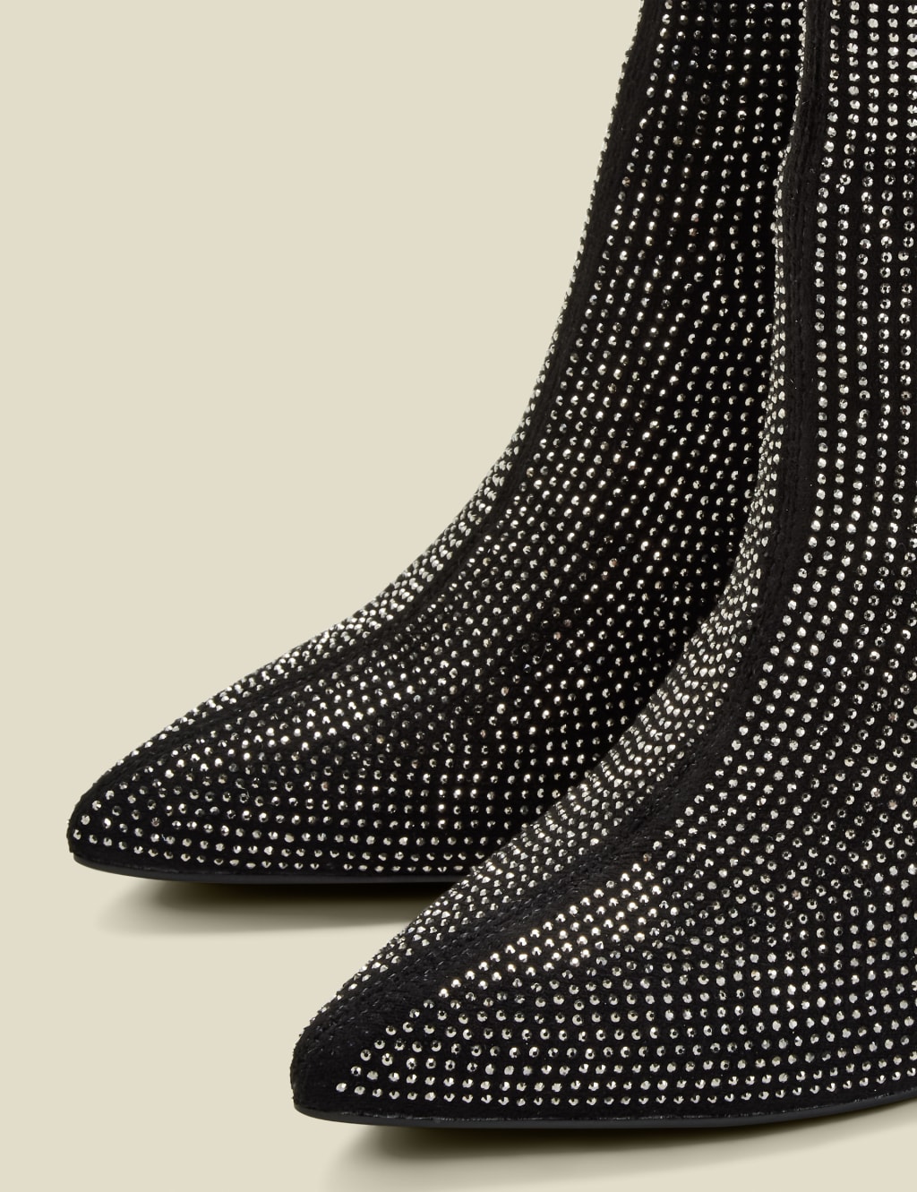Sparkle Stiletto Heel Pointed Sock Boots 2 of 4