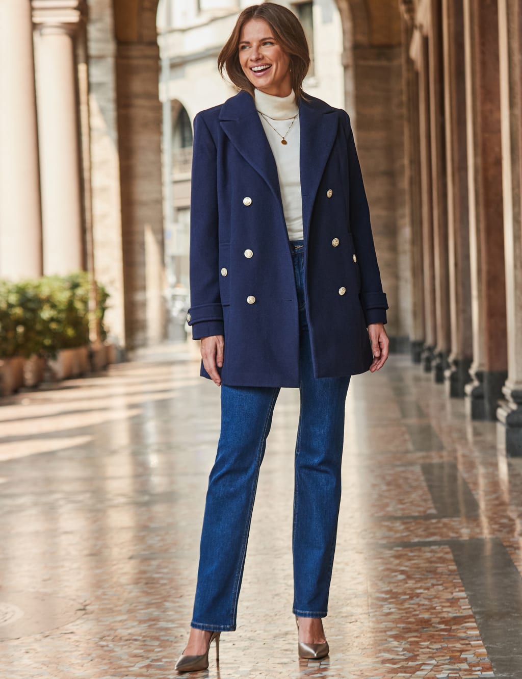 M&s pea coat hotsell