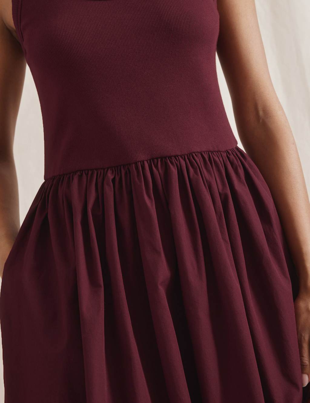 Pure Cotton Round Neck Midi Skater Dress 6 of 6