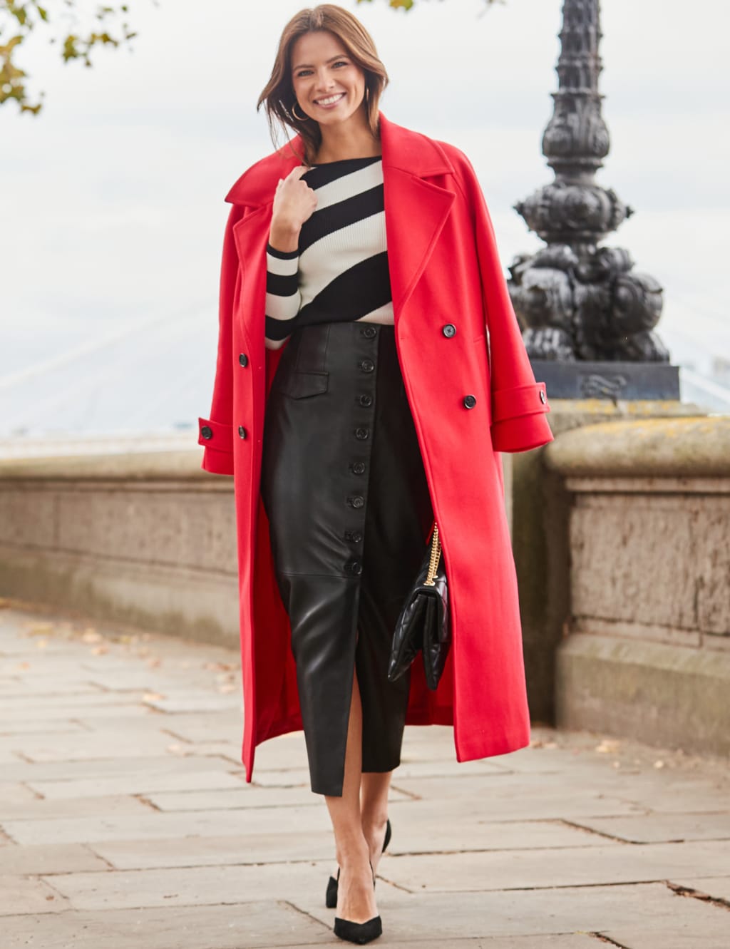 Oversized Double Breasted Longline Pea Coat 5 of 6